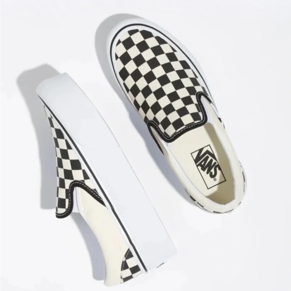 Vans Womens Classic Checkered slip on Stackform - Picture 4 of 7